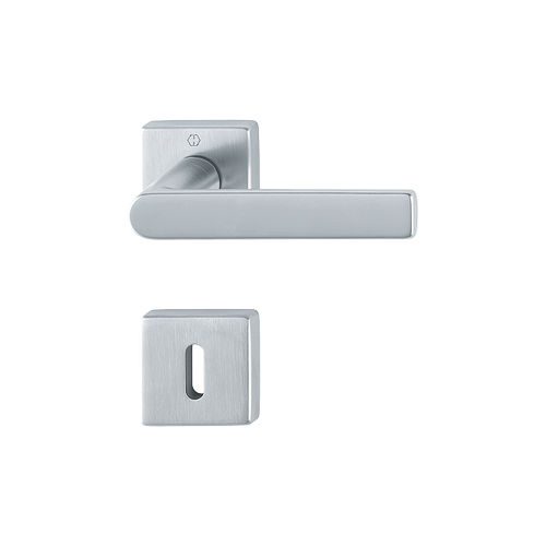 Door handle - LOS ANGELES - HOPPE - brass / contemporary / with lock