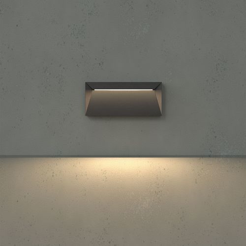 Contemporary wall light - USEPARTOUT SUPERFLAT - ING. CASTALDI ILLUMINAZIONE - outdoor / technopolymer / rectangular