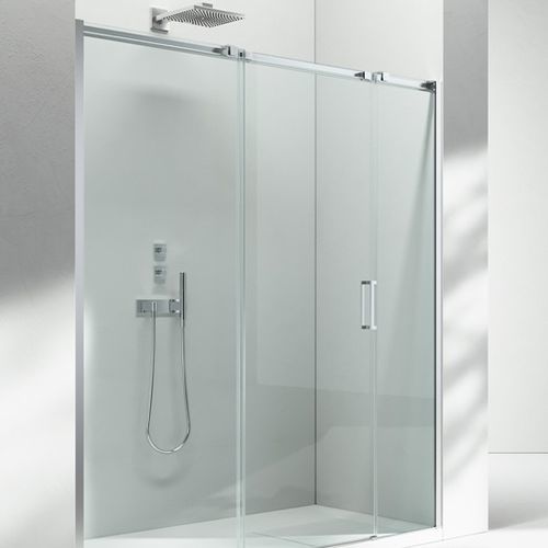Glass shower enclosure - GLISS : D3 - VISMARAVETRO - cast aluminum / sliding door / for alcoves