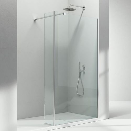 Fixed shower screen - SK-IN : SK+SZ - VISMARAVETRO - rectangular / corner / tempered glass