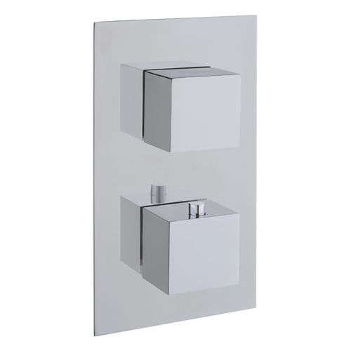 Shower mixer tap - A47163EXP - VitrA - wall-mounted / thermostatic / chromed metal