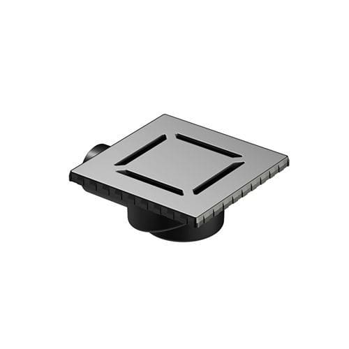 Stainless steel linear shower drain - SQUARE SC100 - VitrA - chrome / customizable
