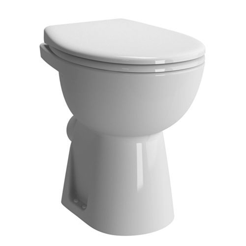 Floor-standing toilet - CONFORMA - VitrA - porcelain / home / oval
