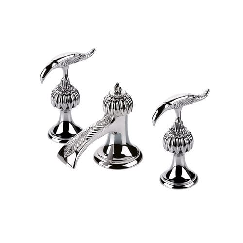 Double-handle washbasin mixer tap - BIRDS OF PARADISE - VOLEVATCH - bidet / countertop / metal