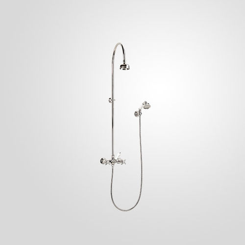 Wall-mounted shower set - B/02-H2-9A - VOLEVATCH - contemporary / commercial / with hand shower