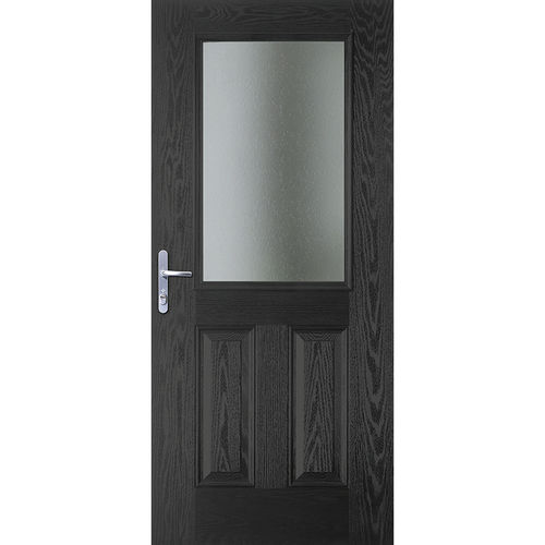 Entry door - CASTLE : TILSBURY - JELD-WEN - GRP / swing / semi-glazed