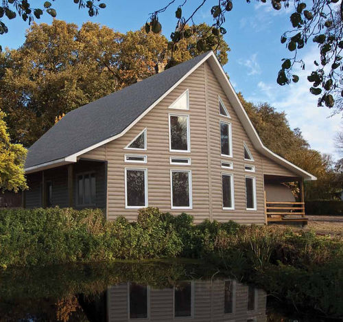 Vinyl cladding - MONTEBELLO™ - KAYCAN - interlocking / sustainable / grooved
