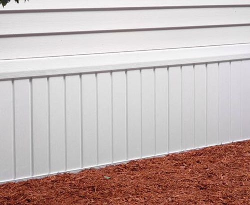 Vinyl molding - KAYCAN - rectangular / wood look / for outdoor use
