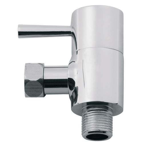 Wall-mounted shut-off valve - 10717478 - WIRQUIN - chrome-plated brass ...