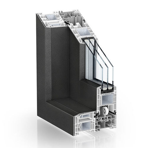 Aluminum sliding system - PREMISLIDE 76 ALUCLIP - KÖMMERLING - door / window