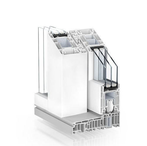 Door sliding system - PREMIDOOR 76 LUX - KÖMMERLING - glass door