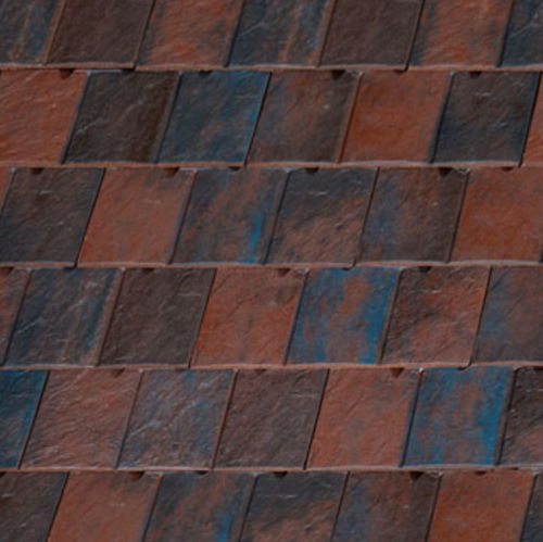 Flat roof tile - H-SELECTION VISUM3 - Cerámica La Escandella - ceramic / small / red