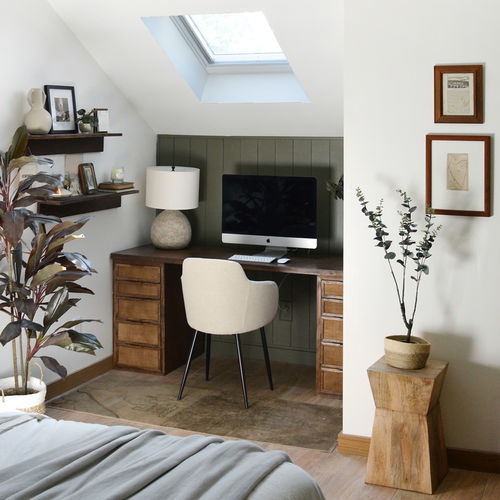 Wooden roof window - FS - VELUX - aluminum / fixed / double-glazed