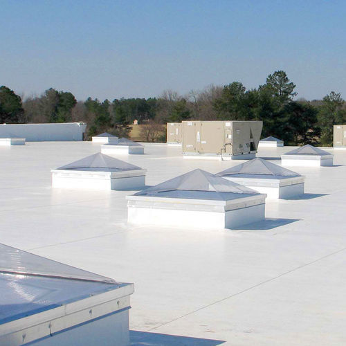 Glass dome skylight - ROUND  - VELUX - plastic / tempered / for sloped roofs