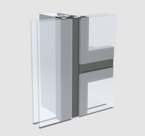 Structural glazing curtain wall - WICTEC 50 SG - WICONA - aluminum and glass / insulated glass panel / high-resistance