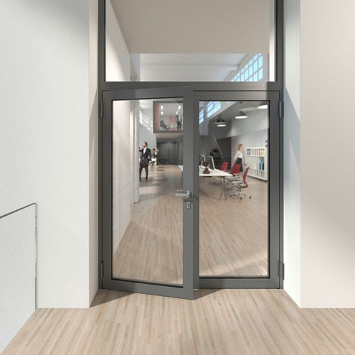 Door without thermal bridge break - WICSTYLE 65 N NG FP  - WICONA - interior / aluminum / swing
