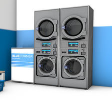 Front-loading washing machine - BLUECORNER - Danube - commercial / coin-operated