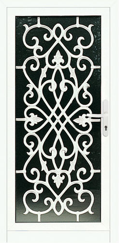 Entry door - LIGNE MESURE : NASSAU - TRYBA - PVC / swing / contemporary