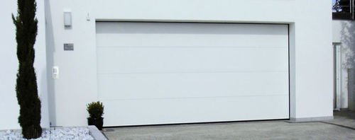 Sectional garage door - PGS DESIGN  - TRYBA - aluminum / automatic
