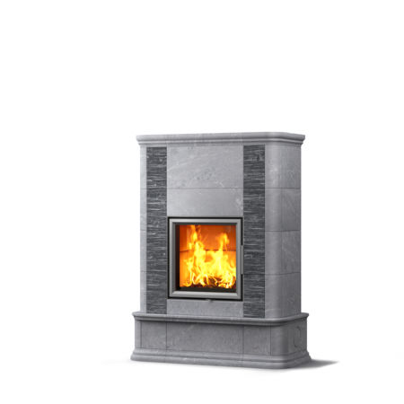 Wood heating stove - AKKO - TULIKIVI - 20 kW...50 kW / floor-mounted / traditional