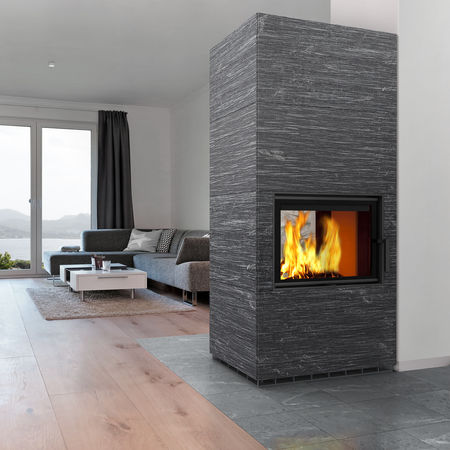 Wood heating stove - LAMU - TULIKIVI - 8 kW / floor-mounted / traditional