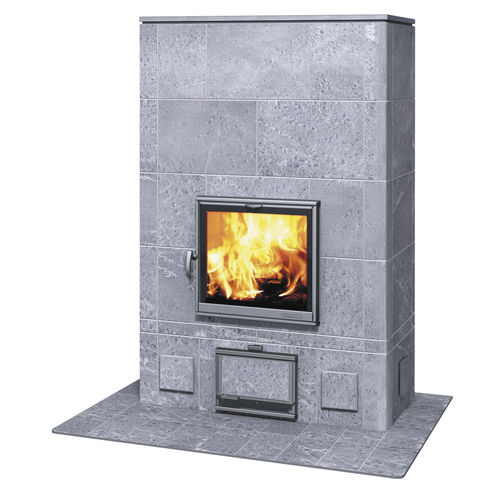 Wood heating stove - TU2200/91  - TULIKIVI - pellet / 20 kW...50 kW / floor-mounted