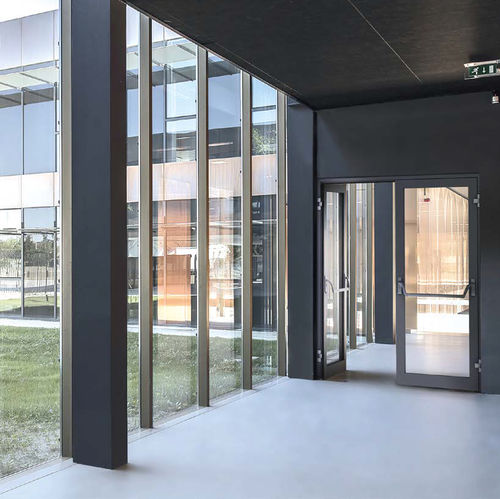 Interior door - PYROAL - TECHNAL - glass / aluminum / swing