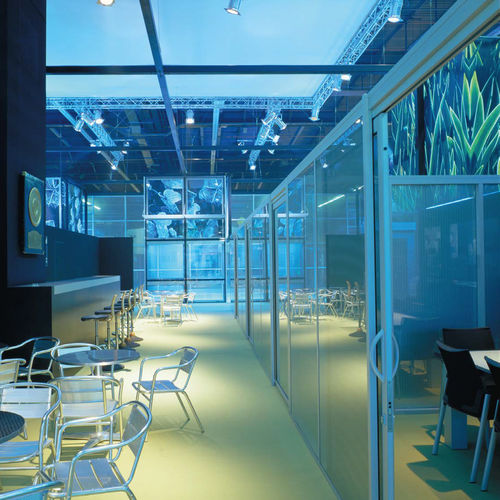 Demountable partition - SYSTEM TECHNAL - TECHNAL - fixed / sliding / modular