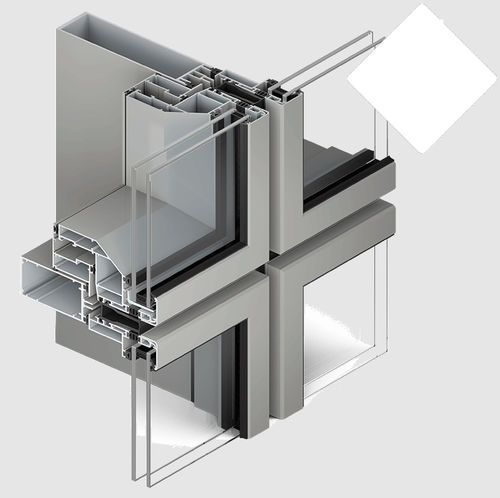 Panel curtain wall - BG - TECHNAL - aluminum and glass / decorative / acoustic