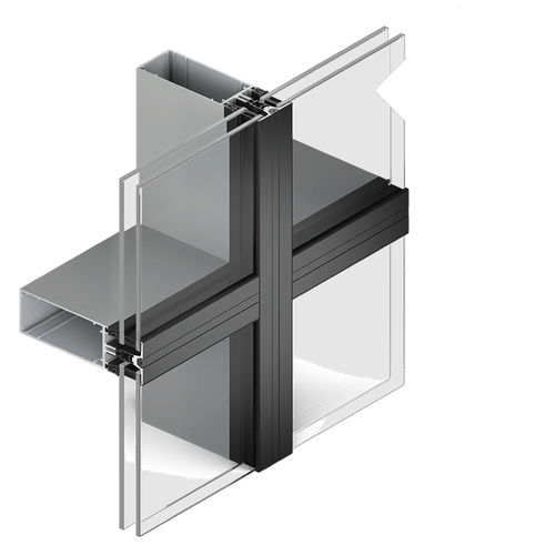 Panel curtain wall - TENTAL 60 - TECHNAL - aluminum and glass / acoustic