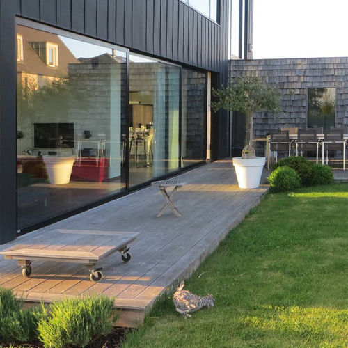 Aluminum window - SOLEAL 55  - TECHNAL - pocket / fixed / double-glazed
