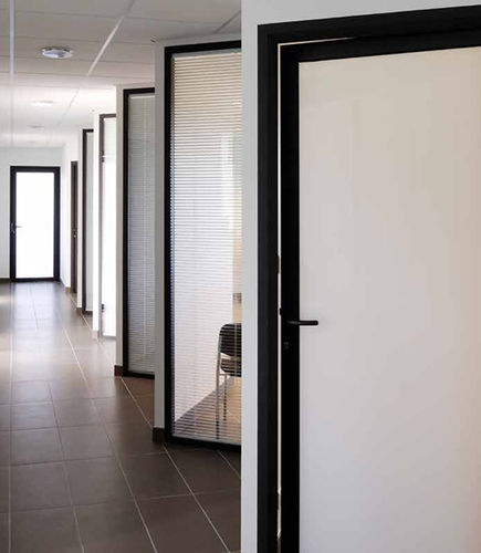Interior door - SOLEAL 55 - TECHNAL - aluminum / swing / contemporary