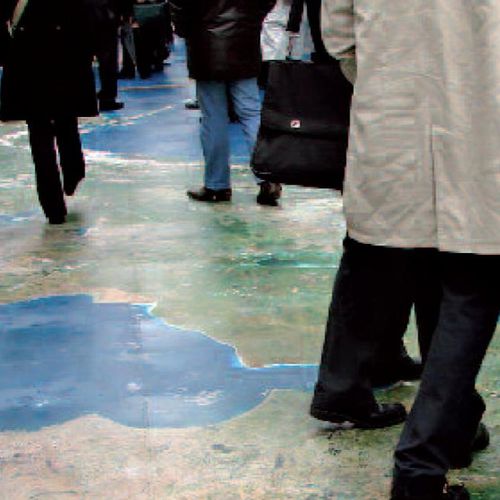 PVC flooring - TRAFICLINE® VISIOFLOOR - TLM SYSTEMS - tertiary / tile / printed