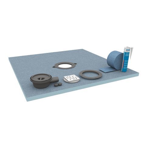 Rectangular shower base - BASIC BOARD FLAT - STADUR PRODUKTIONS GMBH & CO KG - recessed / above floor / stainless steel
