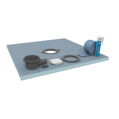 Rectangular shower base - BASIC BOARD CLASSIC - STADUR PRODUKTIONS GMBH & CO KG - extra-flat / tileable / stainless steel