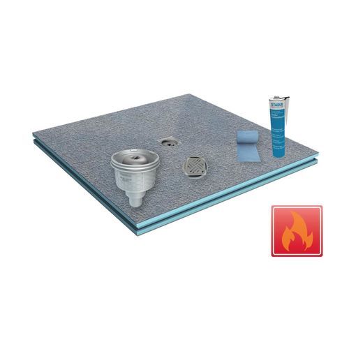 Rectangular shower base - BASIC BOARD - STADUR PRODUKTIONS GMBH & CO KG - recessed / above floor / extruded polystyrene