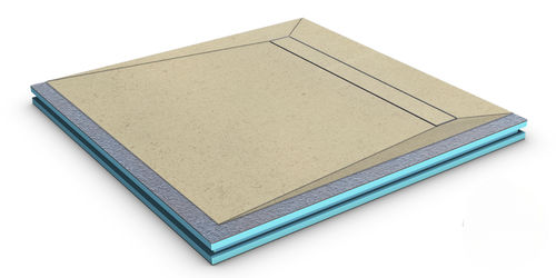 Stainless steel shower base - LINE BOARD HIGHTEC - STADUR PRODUKTIONS GMBH & CO KG - ceramic / barrier-free / with side drain