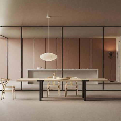 Interior door - ACQUA - SCRIGNO - aluminum / glass / sliding