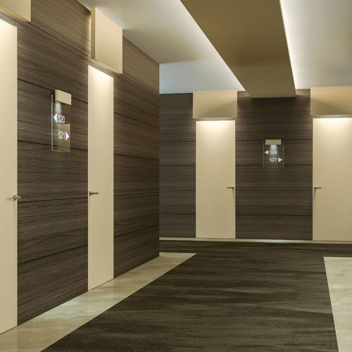 Entry door - FIRE - SCRIGNO - wooden / PVC / plaster