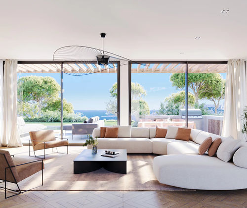 Sliding patio door - CONFORT + 6700 XL - Sepalumic - aluminum / double leaf / left