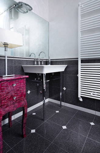 Quartzite tile - GLITTER PEWTER - Santa Margherita - matte / indoor / bathroom