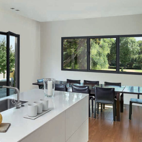 Wooden window - 70 FP - Sapa Building Systems - louvre / double-glazed / thermally-insulated