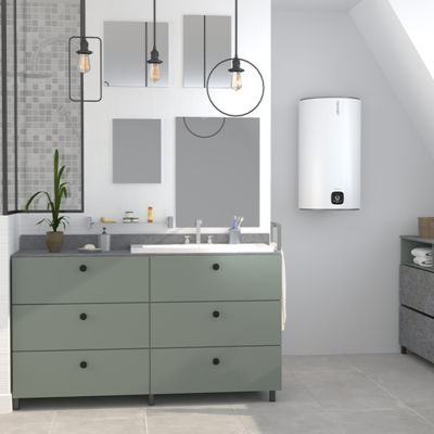 Electric water heater - GENIUS STEATITE - ATLANTIC - wall-mounted / vertical / smart