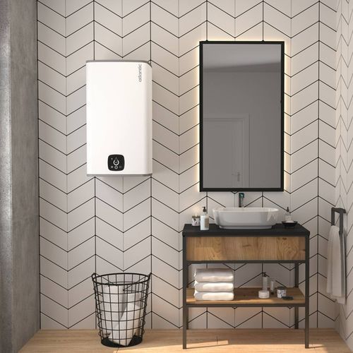 Electric water heater - STEATITE CUBE WI-FI - ATLANTIC - wall-mounted / vertical / smart