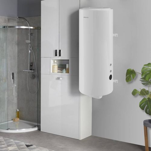 Solar water heater - STEATITE - ATLANTIC - free-standing / wall-mounted / vertical