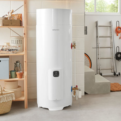 Electric water heater - EGEO - ATLANTIC - heat-recovery / floor / vertical