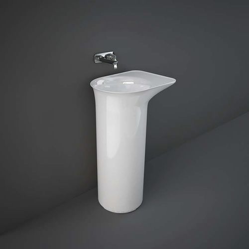Free-standing washbasin - RAK-VALET - RAK Ceramics - ceramic / oval / without hole