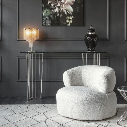 Contemporary table ABINGTON Marston & Langinger glass / stainless