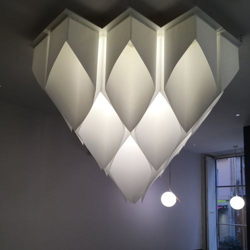 Contemporary ceiling light - LIGHT MODULES - PROCÉDÉS CHÉNEL INTERNATIONAL - paper / LED / adjustable