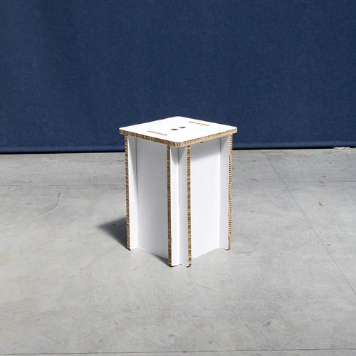 Design stool - VANVES - PROCÉDÉS CHÉNEL INTERNATIONAL - paper / cardboard base / customizable